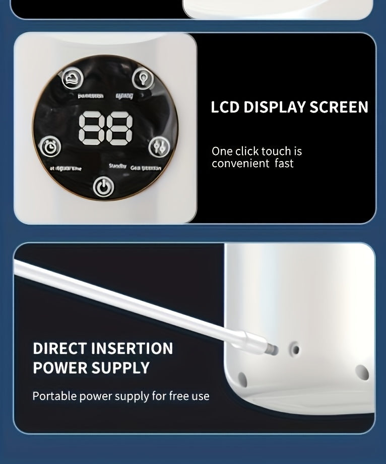 Portable Air Conditioning Fan USB Tower Fan Desktop Bladeless Fan - With Water Mist Cooling, Seven-color LED Ambient Light, Timer And Smart Shutdown - Perfect For Office, Travel, Camping And Home Essentials