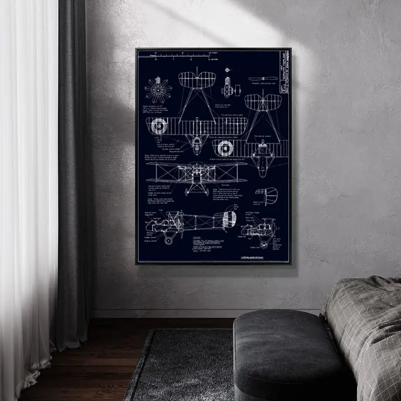 Flugzeug Poster Leinwand