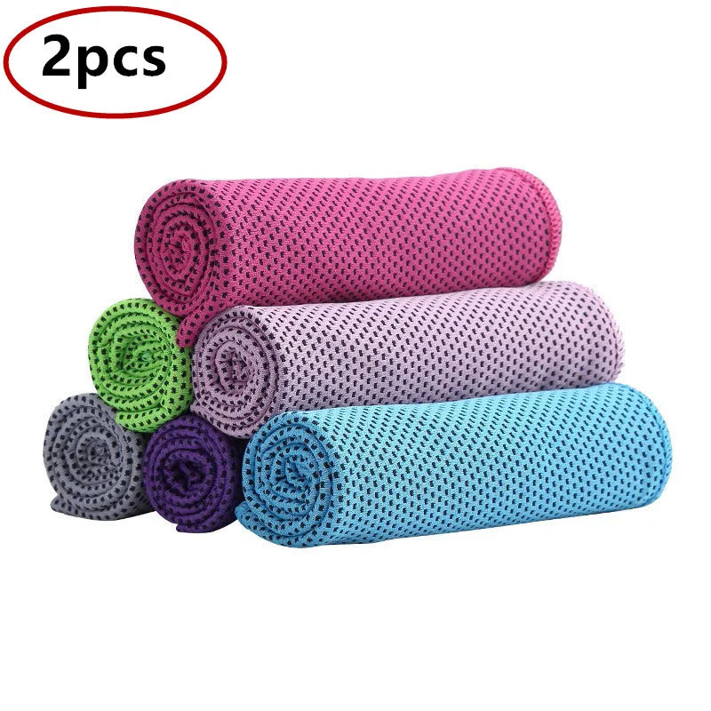 Schnelltrocknende Kühlhandtücher für das Sommer-Fitnessstudio