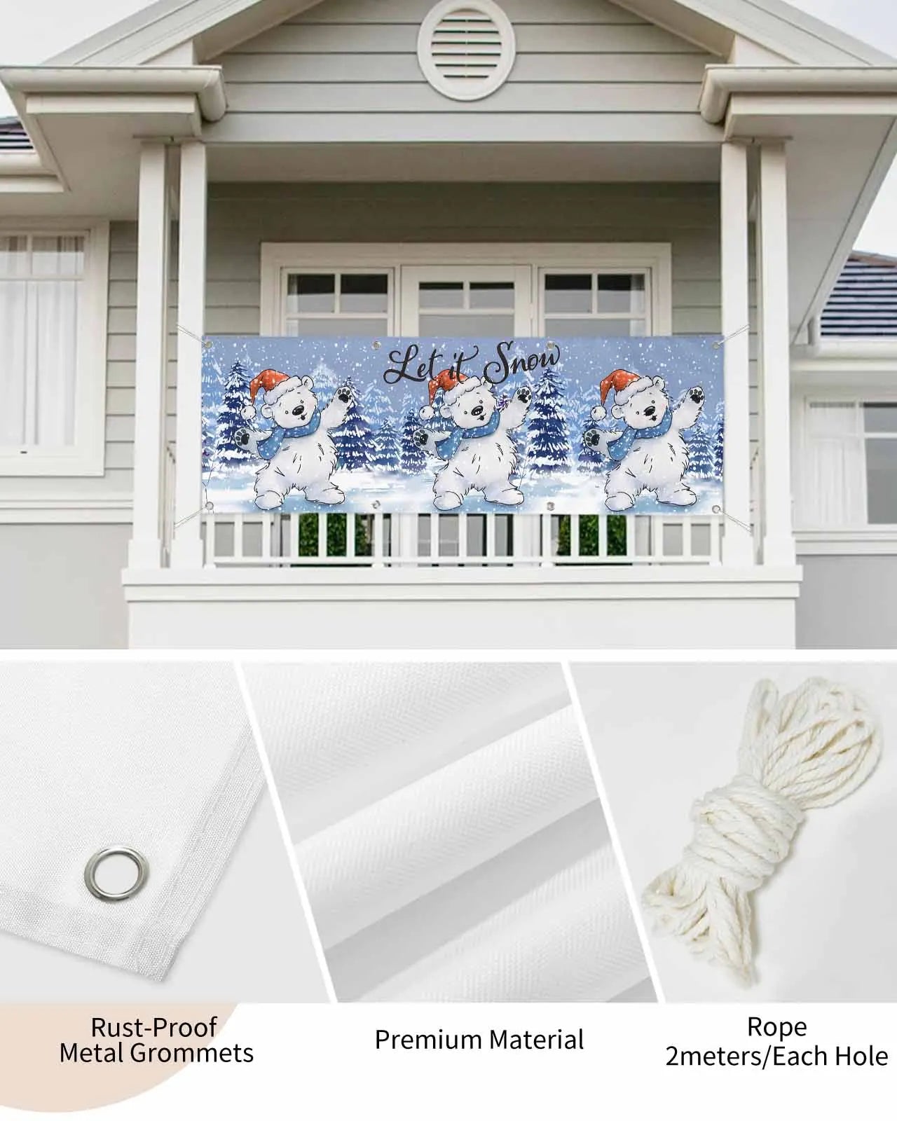 Weihnachtsschneeflocken schmücken Banner