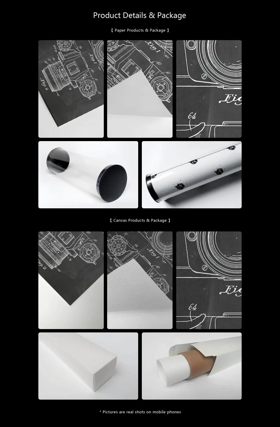 Design Zeichnung Patent Wandkunst Leinwand