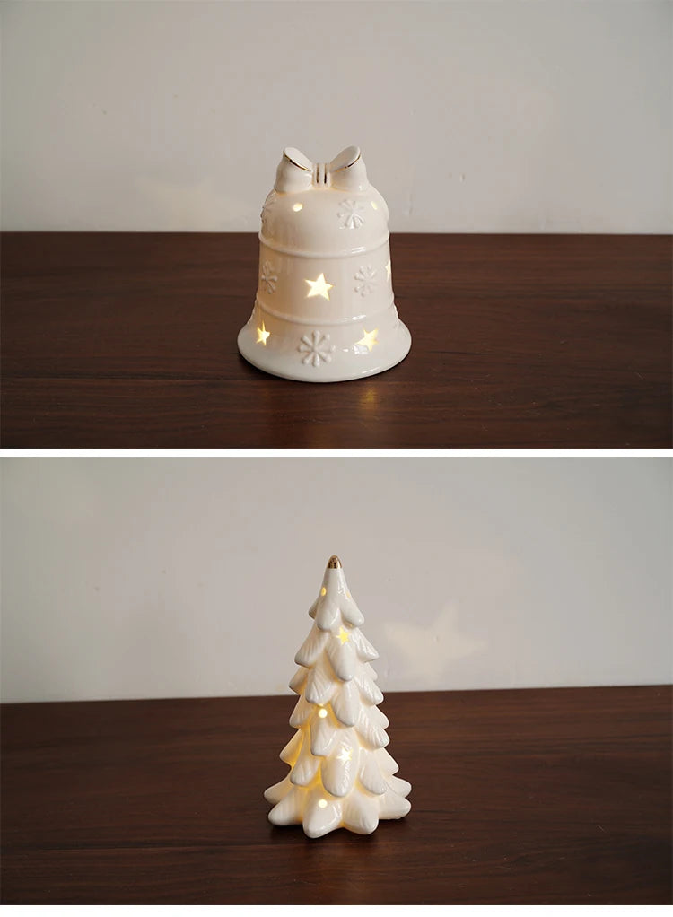 Ausgehöhlte Schreibtischlampe mit Goldrand