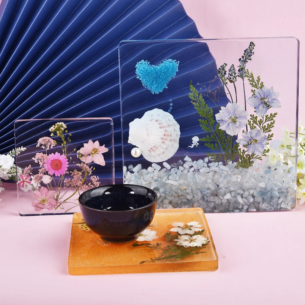 DIY Round Square Rectangle Shape Coaster Base