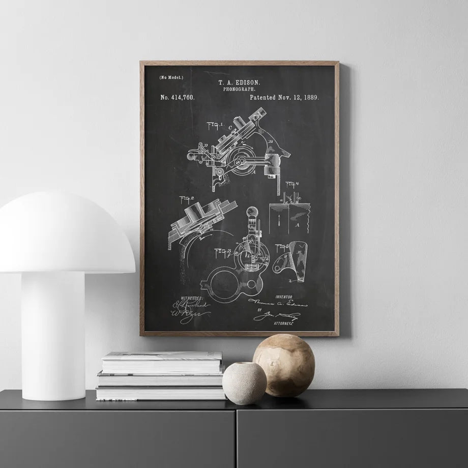 Design Zeichnung Patent Wandkunst Leinwand