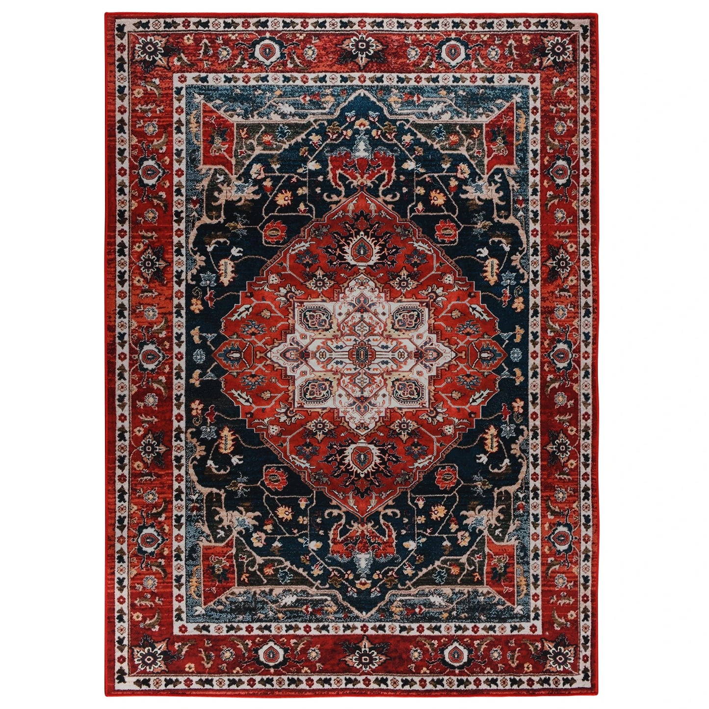 Vintage Bohemian Area Rug for Living Room, Retro Boho Rug Bedroom Indoor Print CarpetLarge Size Rug Kitchen Mat