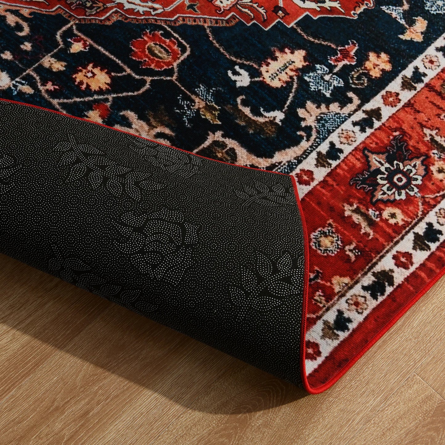 Vintage Bohemian Area Rug for Living Room, Retro Boho Rug Bedroom Indoor Print CarpetLarge Size Rug Kitchen Mat