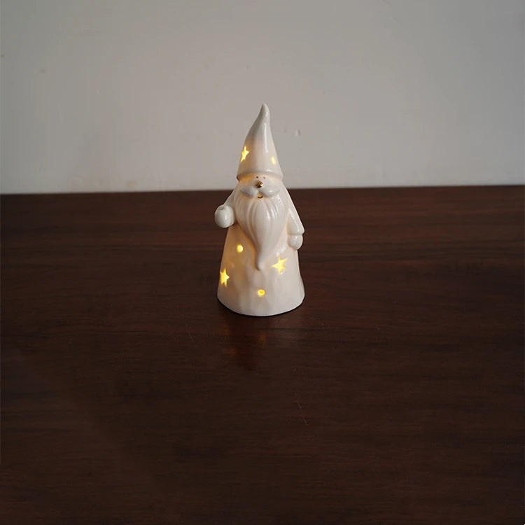 Ausgehöhlte Schreibtischlampe mit Goldrand