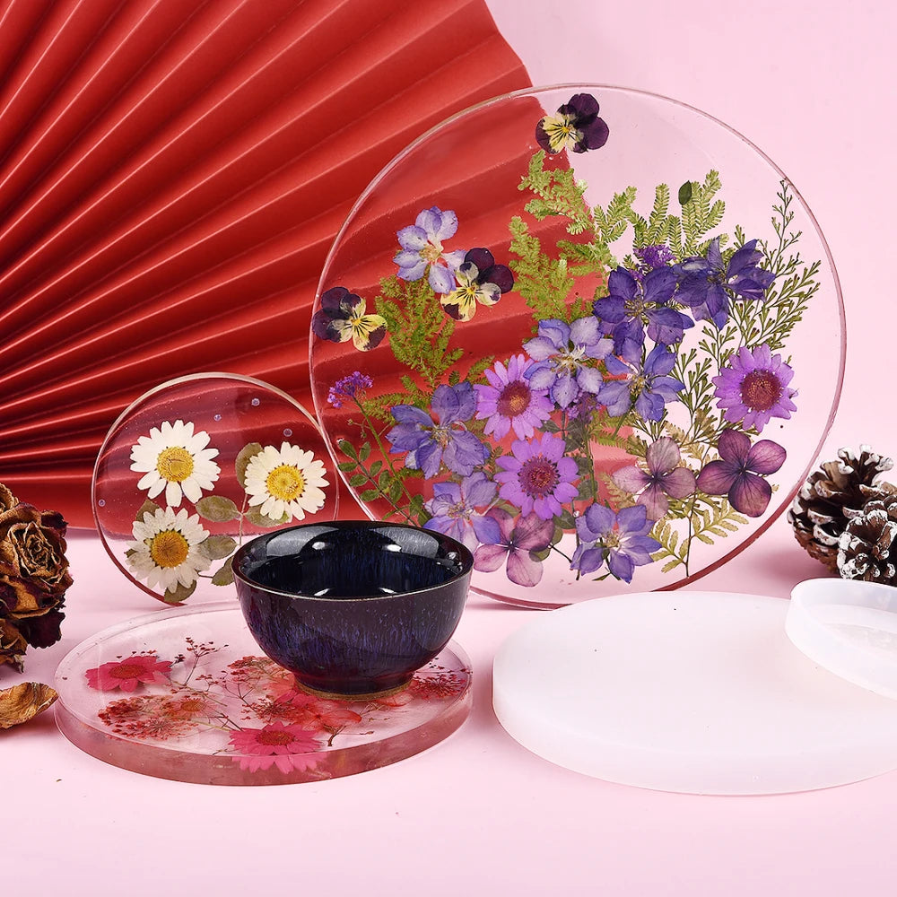 DIY Round Square Rectangle Shape Coaster Base