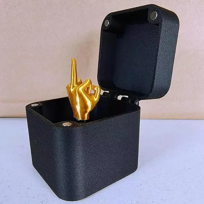 Christmas Middle Finger Prank Gift Box – Funny Creative Office & Home Decoration