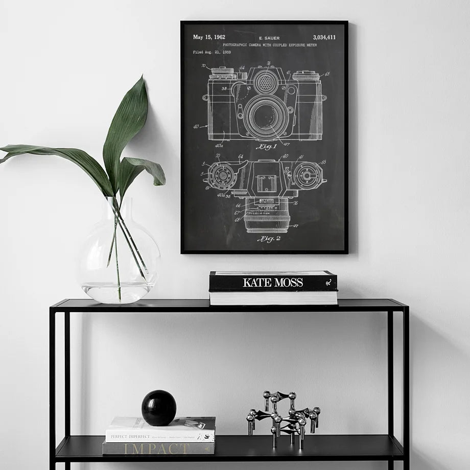 Design Zeichnung Patent Wandkunst Leinwand