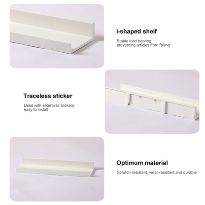 No-Drill Wall Mounted Bath Storage Rack – Metal Floating Shelves for Bathroom, Kitchen & Shower – Mirror Holder & Organizer