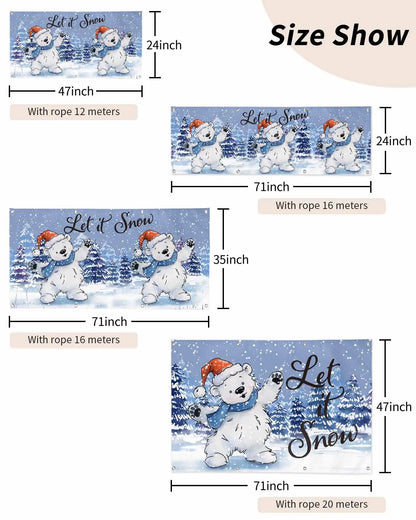 Weihnachtsschneeflocken schmücken Banner 