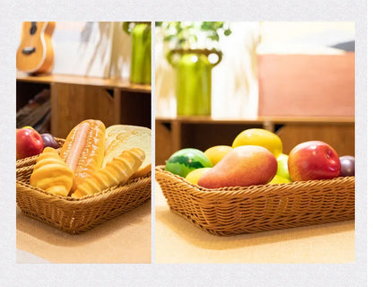 Hand Woven Imitation Attan Bread Basket