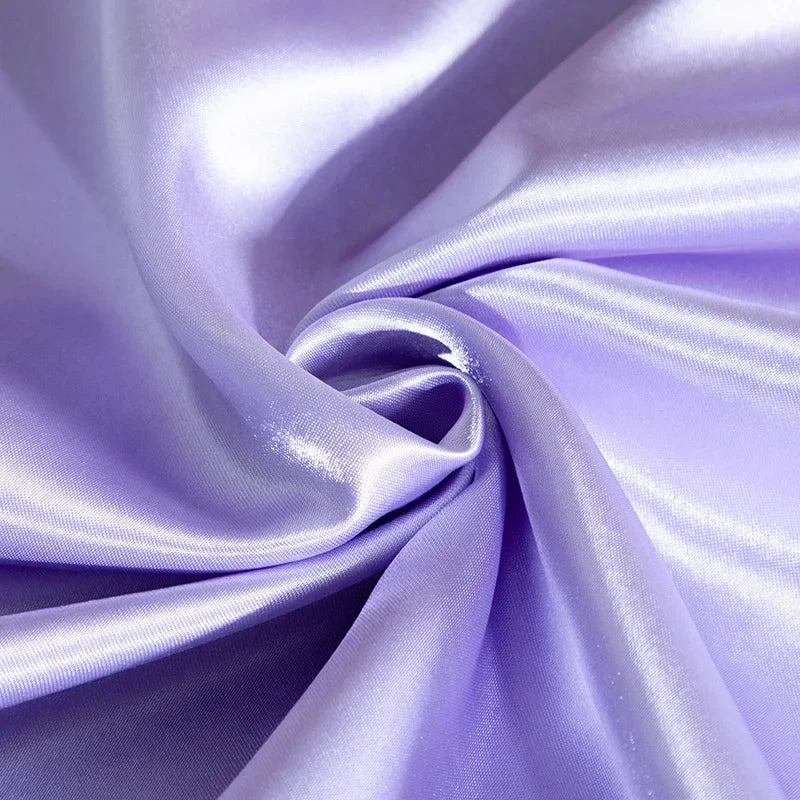 Luxury Emulation Silk Satin Fitted Sheet