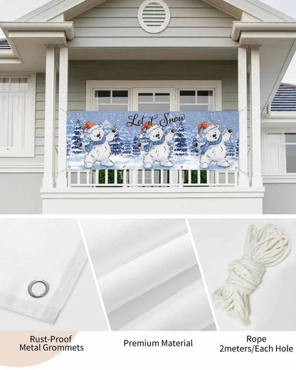 Weihnachtsschneeflocken schmücken Banner 