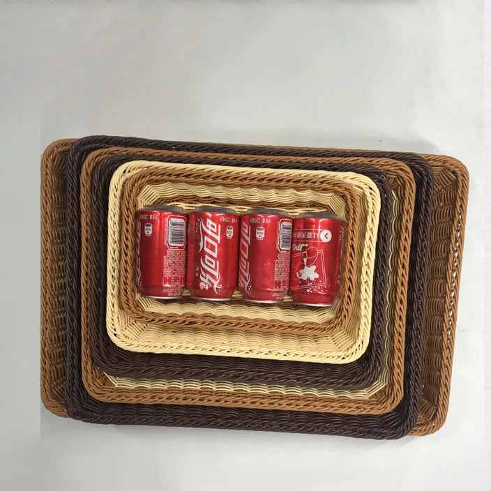 Hand Woven Imitation Attan Bread Basket