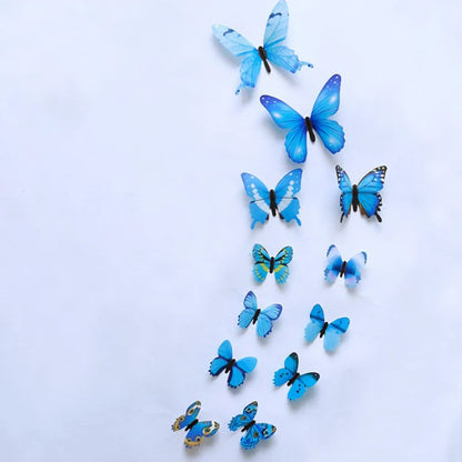 "12pcs 3D Luminous Butterfly Wall Stickers – Glow in the Dark DIY Home Decor for Kids Room & Gifts"