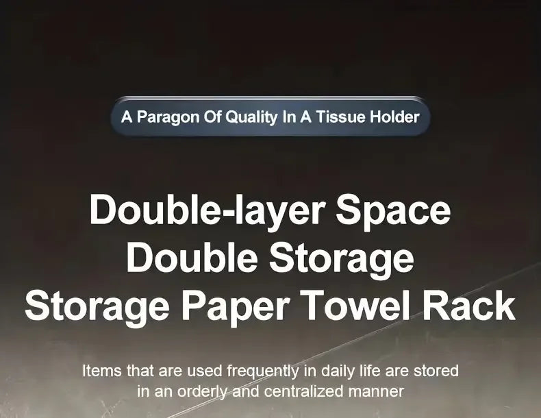 Self Adhesive Toilet Roll Paper Holder Wall Mount Bathroom Organizer Storage Stand No Punching Stainless Steel Towel Holder