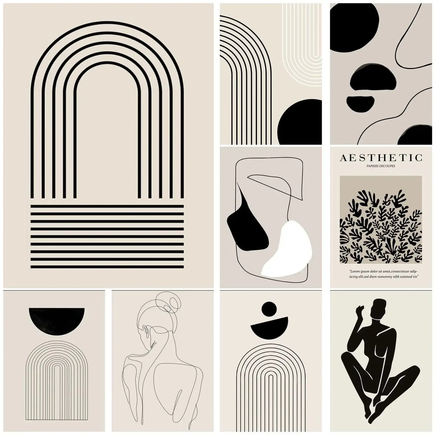 Abstrakte Matisse Wandleinwand