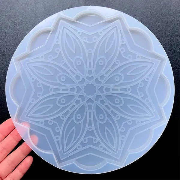 Große Mandala-Untersetzer-Harzformen
