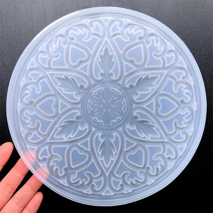 Große Mandala-Untersetzer-Harzformen