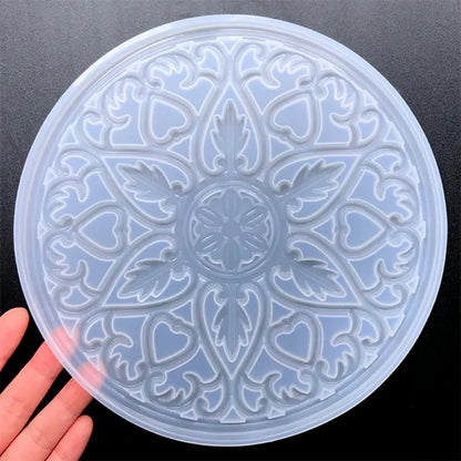 Große Mandala-Untersetzer-Harzformen