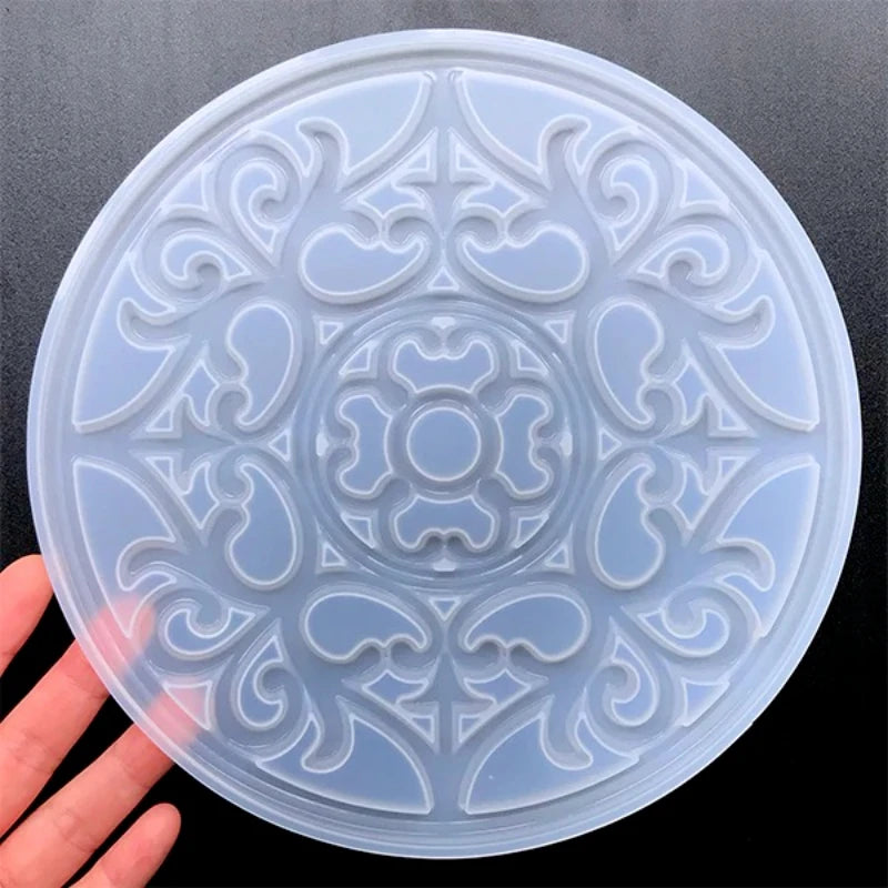 Große Mandala-Untersetzer-Harzformen
