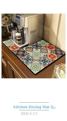 Quick Dry Kitchen Drying Mat – Absorbent Anti-Slip Dish & Coffee Placemat | Table Cup Mat for Fast Drying & Home Decor