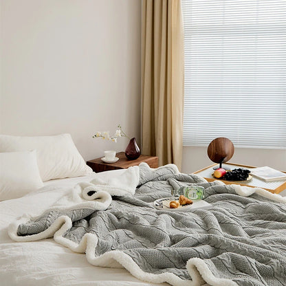 Luxury Feeling Sherpa Cotton Blankets