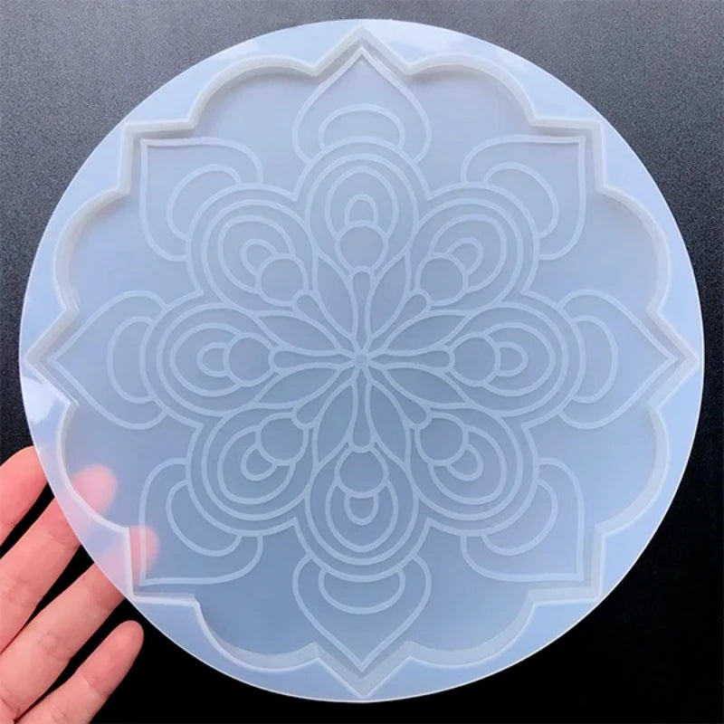 Große Mandala-Untersetzer-Harzformen