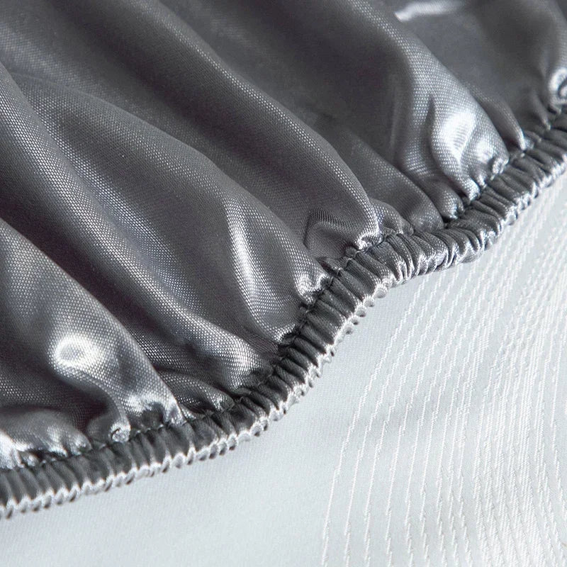 Luxury Emulation Silk Satin Fitted Sheet