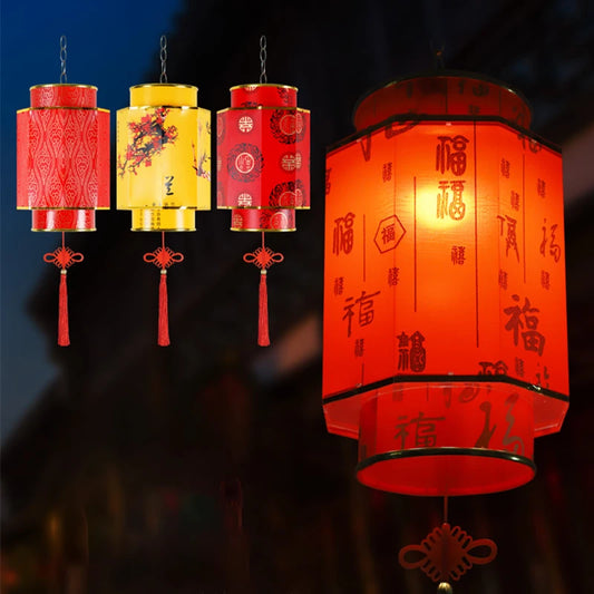 Chinese Red Lantern Chandelier