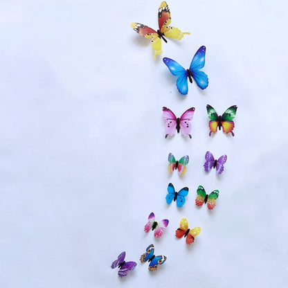 "12pcs 3D Luminous Butterfly Wall Stickers – Glow in the Dark DIY Home Decor for Kids Room & Gifts"
