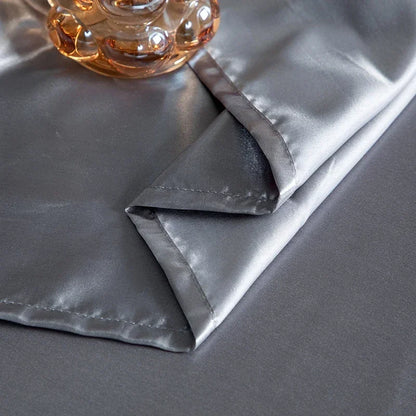 Luxury Emulation Silk Satin Fitted Sheet