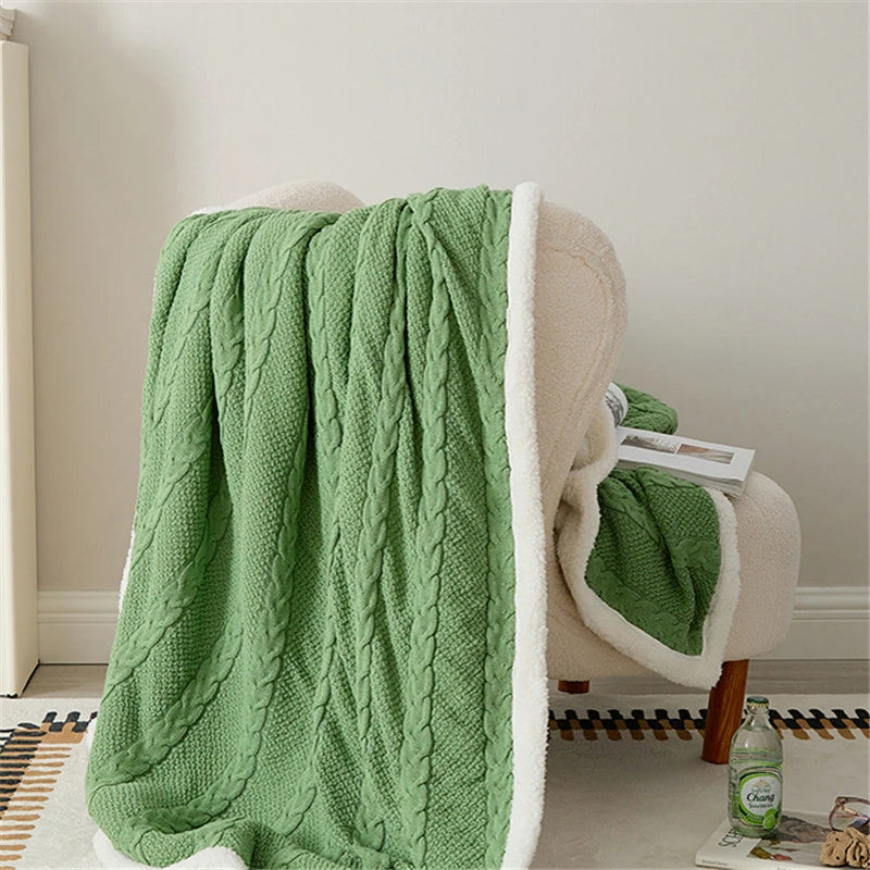 Luxury Feeling Sherpa Cotton Blankets