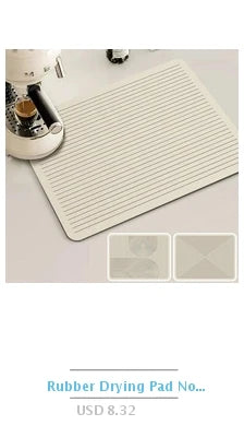 Quick Dry Kitchen Drying Mat – Absorbent Anti-Slip Dish & Coffee Placemat | Table Cup Mat for Fast Drying & Home Decor