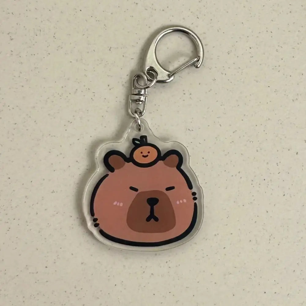 INS Capybara 4-lagige Stifttasche mit großer Kapazität, süßes Cartoon-Federmäppchen und Schreibwaren-Organizer für Studenten