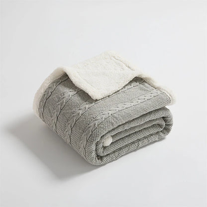 Luxury Feeling Sherpa Cotton Blankets