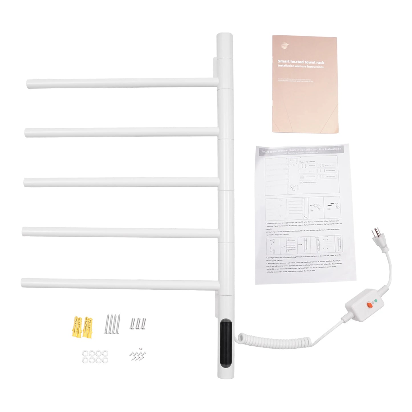 180° Rotatng Bathroom Electric Towel Rack