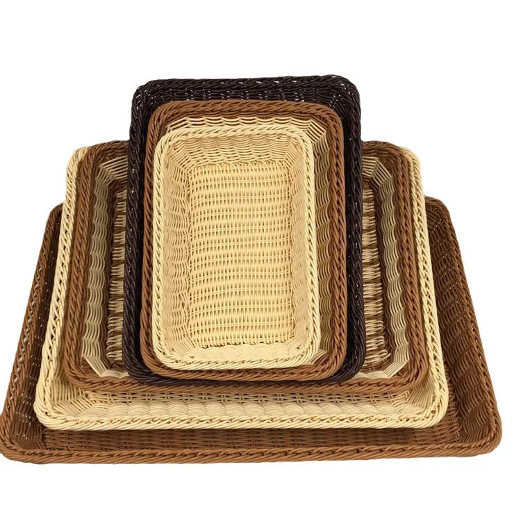 Hand Woven Imitation Attan Bread Basket