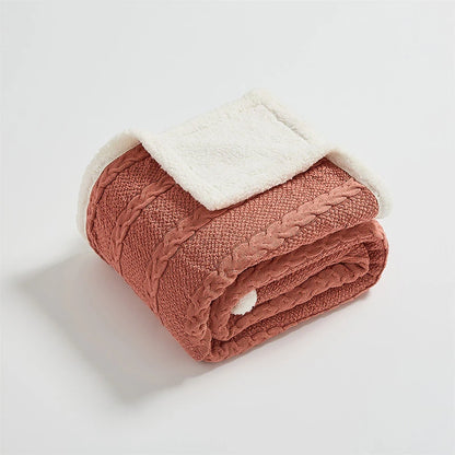 Luxury Feeling Sherpa Cotton Blankets