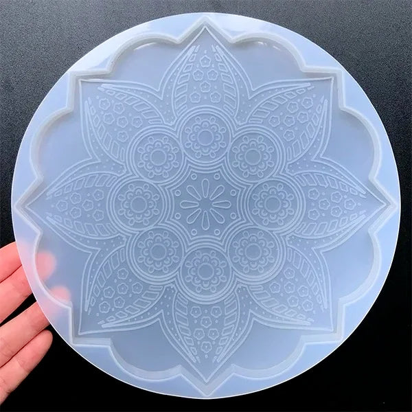 Große Mandala-Untersetzer-Harzformen