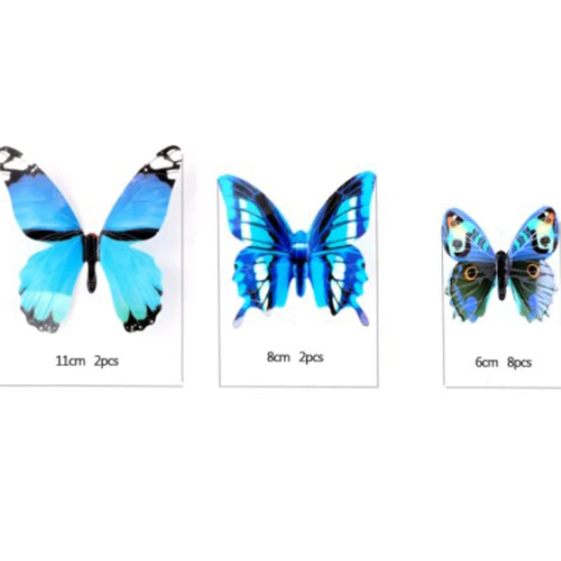 "12pcs 3D Luminous Butterfly Wall Stickers – Glow in the Dark DIY Home Decor for Kids Room & Gifts"